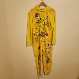 Adult Pokemon  Pajama's Hooded with Ears Size 14/16